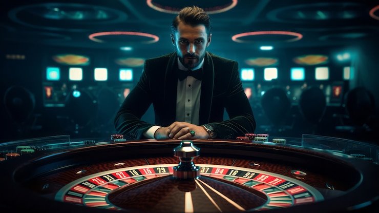 Live roulette table on lipat4d login with dealer and multi-camera view